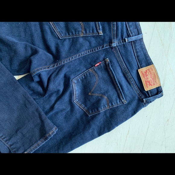 ✿ CLASSIC MID RISE SKINNY JEANS DARK(ER) WASH ✿ - Picture 6 of 7